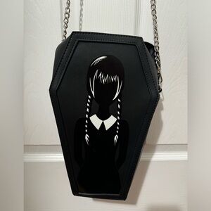 NWOT WednesdayxCakeworthy collab coffin crossbody purse